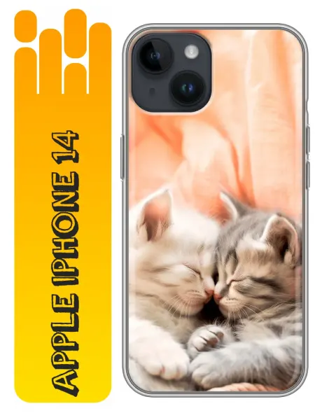 360skin Чехол на Iphone 14 котята (женский)