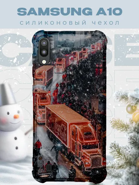 PRINTberries Новогодний чехол для телефона Samsung A10 кока кола