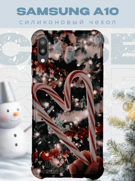 PRINTberries Новогодний чехол для телефона Samsung A10 рождество