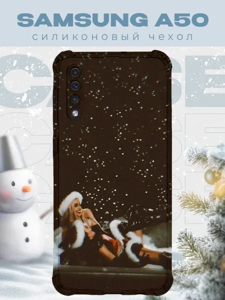 PRINTberries Новогодний чехол для телефона Samsung A50 девушка