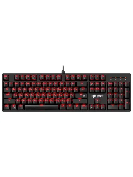 DEFENDER Механическая клавиатура Quest GK-596 RU, черный, 104 кнопки