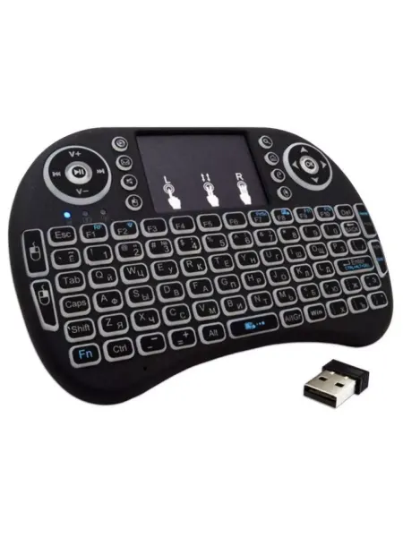 BACKLIT Мини клавиатура mini беспроводная с тачпадом