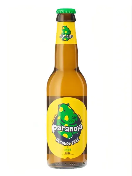 Paranoia Пиво "Hazy Hoppy" безалкогольное 0,3% светлое, неф, 0.33л