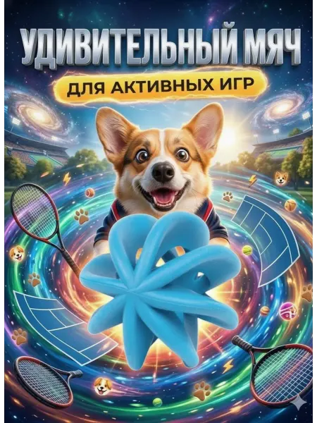 Japan Premium Pet Игрушка мячик для чистки зубов собак