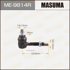Наконечник задней поперечной регулируемой тяги R MASUMA ME-9814R Toyota Avensis Azt250, Cdt250 03-08