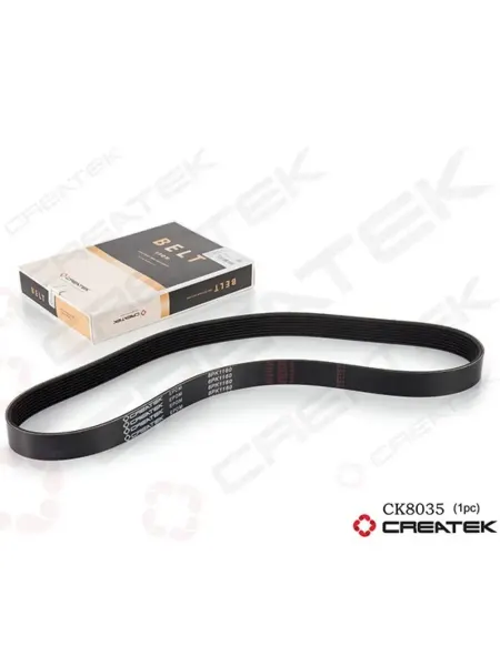 CREATEK Ремень вентилятора 8PK1160 дв. WD10 качество