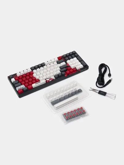 Механическая клавиатура Bloody S98 Naraka, Aviator, Sport Navy RGB, свитч red plus