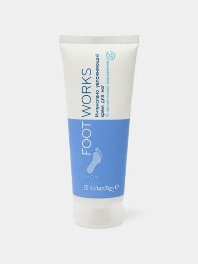 Крем для ног Avon Foot Works, интенсивно увлажняющий, 75 мл