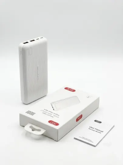 Повербанк XO 10000 mAh компактный внешний аккумулятор 2 USB Type-C Micro-USB - Док-станции