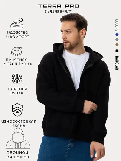 TERRA PRO Мужская толстовка короткая длина AW25CR2-2-22156