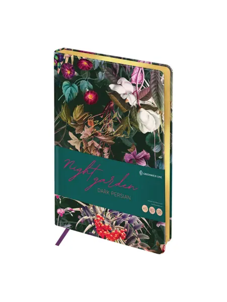 Ежедневник недатированный Night garden Dark persian