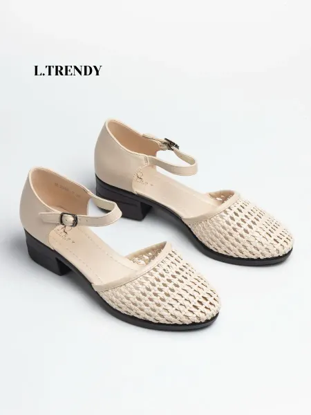 L TRENDY Туфли слингбэки женские с перфорацией