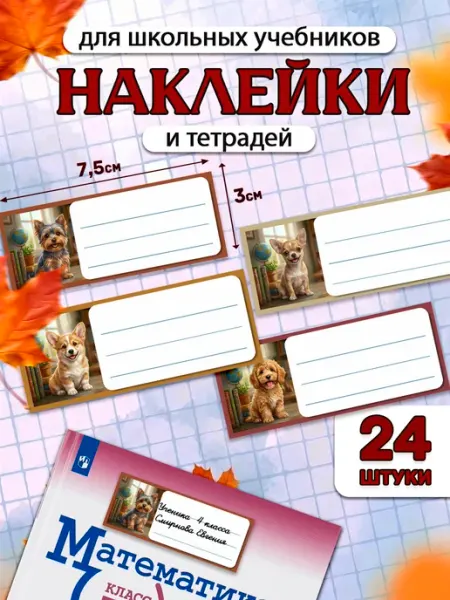 Pank.serg Школьные наклейки на учебники и тетради для подписи