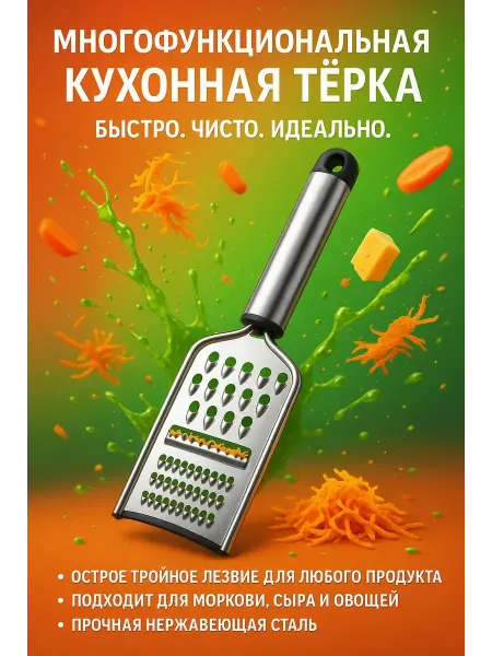 Алтынайка Терка для сыра и овощей из нержавеющей стали ручная