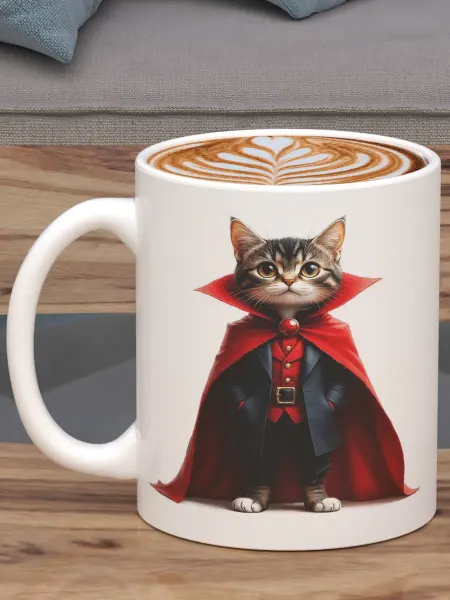 Без бренда кружка для кофе с котом