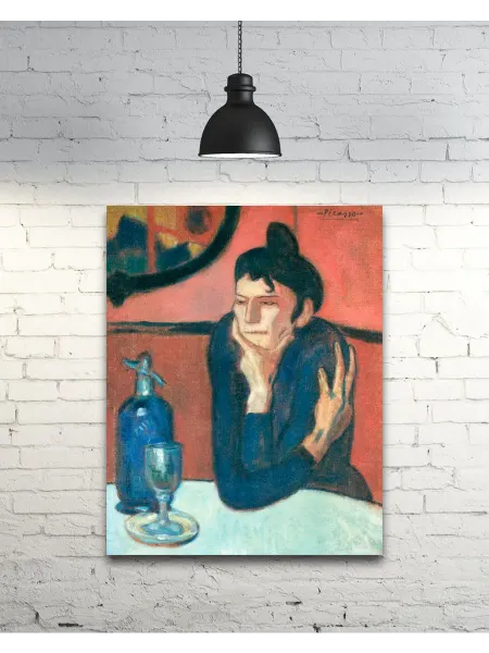 Past_today "Любительница абсента", Пикассо (натур.холст, 30х40 см)