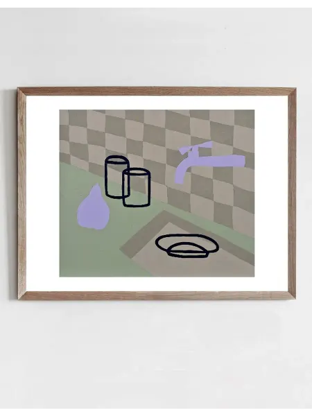 Onllyart Постер Тихое утро на кухне 40x50