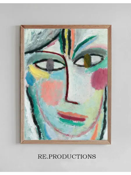 Re.productions Постер Head Of A Woman, Femina - Alexej von Jawlensky
