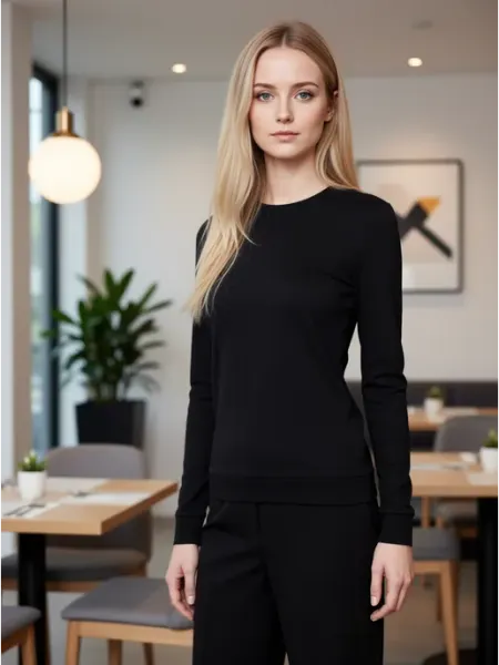 B&C Collection Свитшот женский базовый без начеса