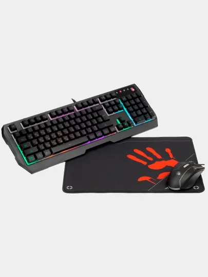 Игровой набор Bloody B1700 — клавиатура + мышь + коврик