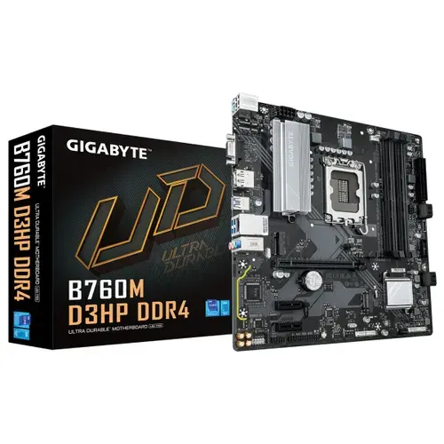 Материнская плата Gigabyte B760M D3HP DDR4, LGA1700, Intel B760, Micro-ATX, RTL (B760M D3HP DDR4)