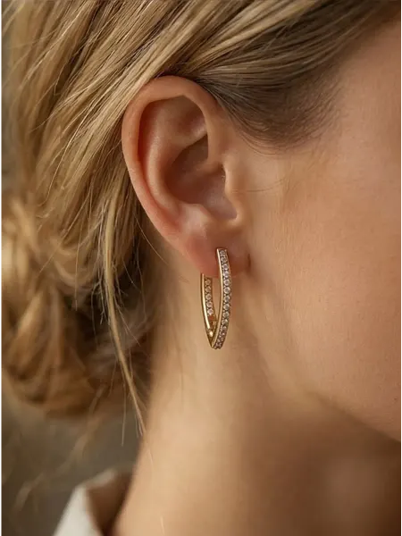 M.A.R.Y. Royal accessories Серьги с кристаллами английский замок