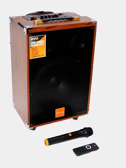 Караоке колонка NDR BAAB Q-12,Q-8 Bluetooth, RGB, с микрофоном и пультом