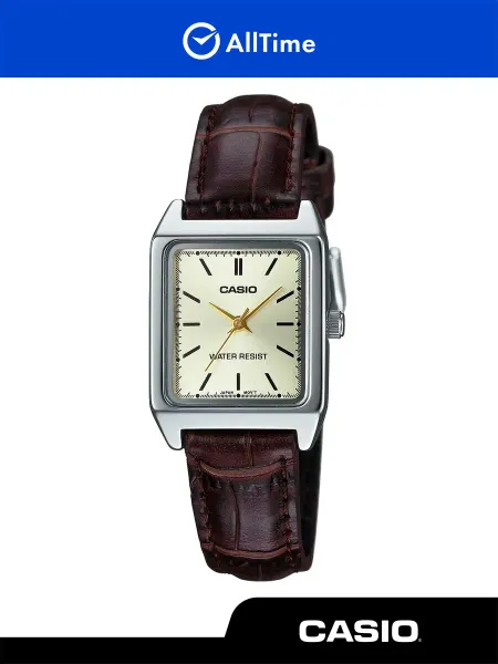 Casio Часы наручные серебряные маленькие кварцевые тонкие японские