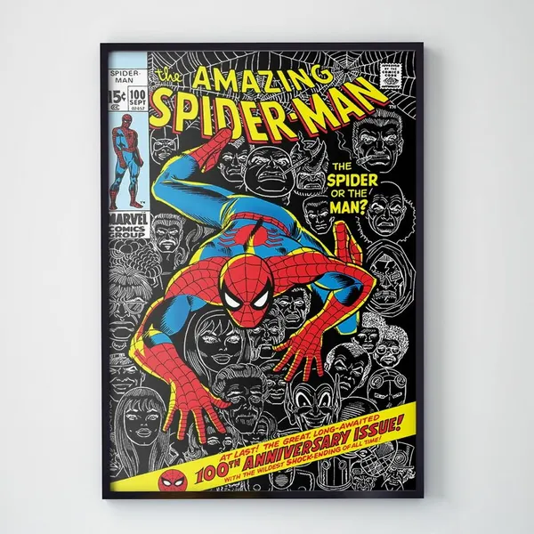 Плакат, постер Человек-Паук, Spider-Man на бумаге, размер 21х30см