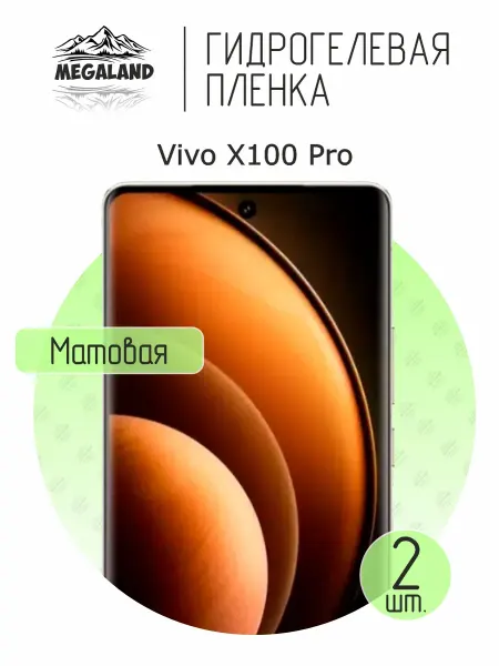 MegaLand Гидрогелевая защитная пленка на экран Vivo X100 Pro