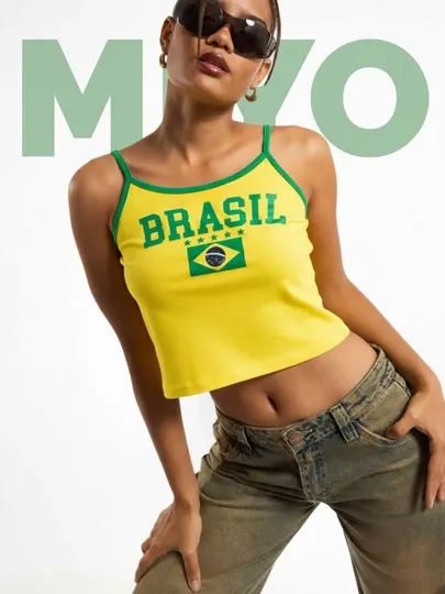 MIYO, Футболка brasil baby, желтая
