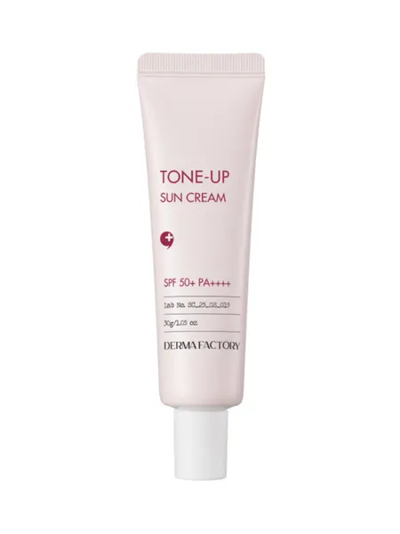 Крем Derma Factory Sun Care Inorganic Tone-up Sun Cream, Выравнивающий тон солнцезащитный крем, 50 г