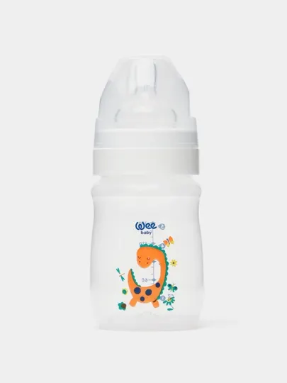 Бутылочка для кормления с широким горлышком Classic Plus, 125 мл, Wee baby