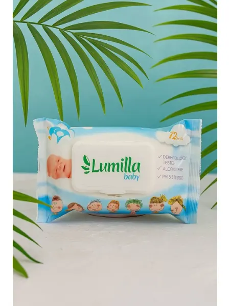 Влажные салфетки Lumilla baby cream, 72 шт