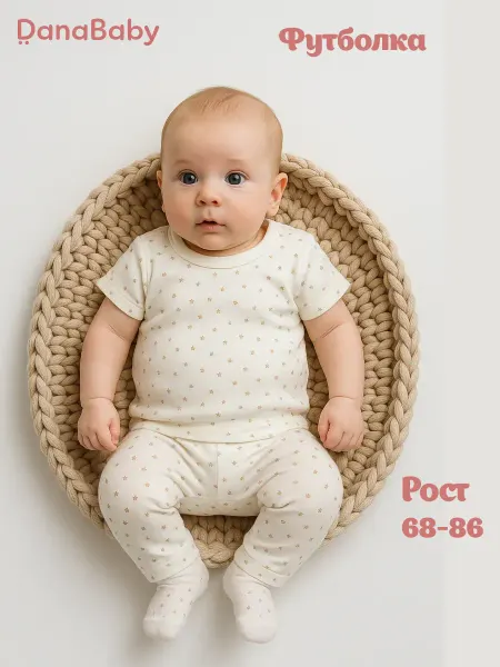 DANA baby Футболка трикотажная для новорожденного