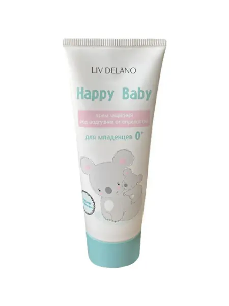Liv delano Крем под подгузник для новорожденных защитный Happy baby