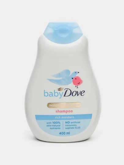 Детский шампунь Baby Dove, глубокое увлажнение, 400 мл