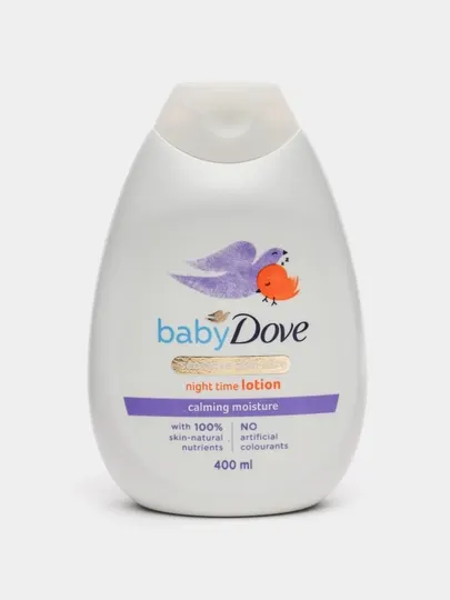 Детский ночной лосьон, Baby Dove, Успокаивающее Увлажнение, 400 мл