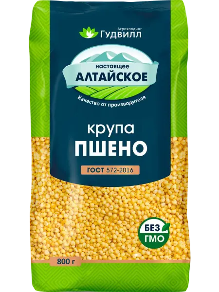 Пшено ГУДВИЛЛ шлифованное высший сорт 800г