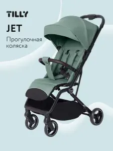 Коляска прогулочная детская всесезонная Baby Tilly Jet, цвет зеленый