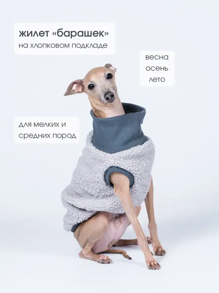 GREYDOG for dogs Жилет трикотаж для собак BARASHEK GREYDOG