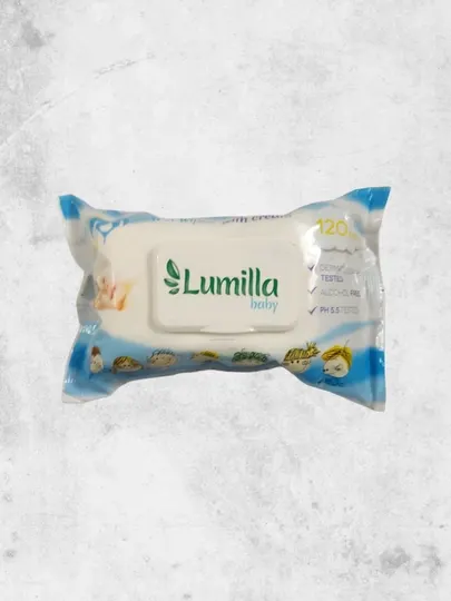 Влажные салфетки Lumilla baby krem, 120 шт