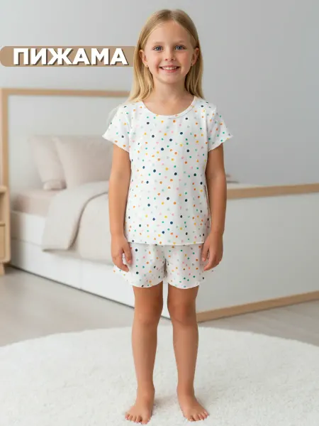 Linas Baby Пижама детская с коротким рукавом и шортами