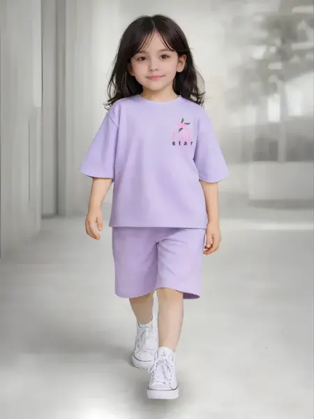 Baby Style детский костюм футболка и шорты оверсайз