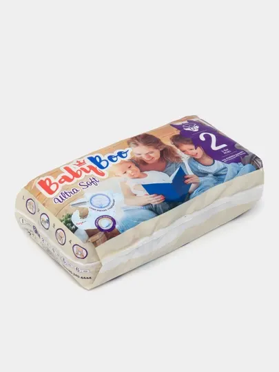Подгузники BabyBoo UltraSoft на липучках, для новорожденных №2, 50 шт