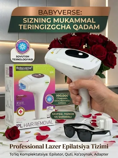 Фотоэпилятор Babyverse SE6 — IPL уход и уменьшение роста волос