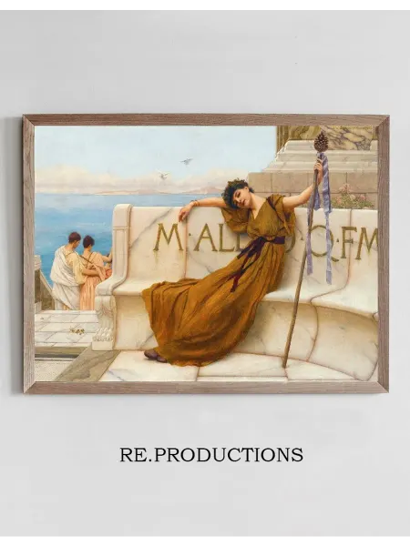 Re.productions Постер A Priestess Of Bacchus - John William Godward
