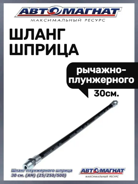 АВТОМАГНАТ Шланг шприца рычажно-плунжерного 30 см