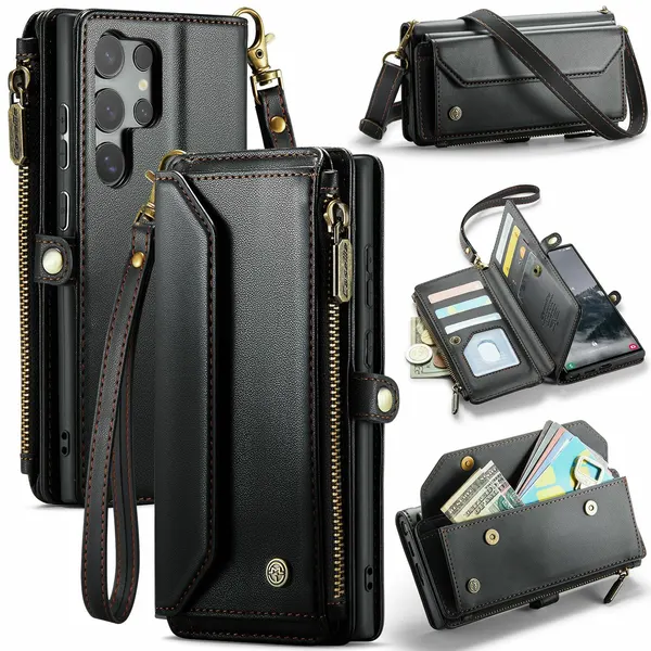 Чехол-кошелек CaseMe Wallet Bag Samsung Galaxy S25 Ultra черный