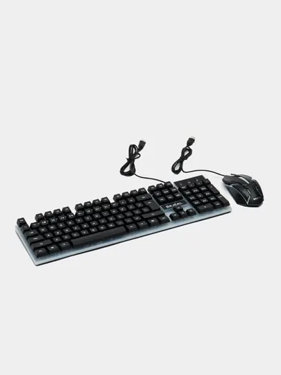 Проводная игровая клавиатура и мышь Bajeal K350, с подсветкой